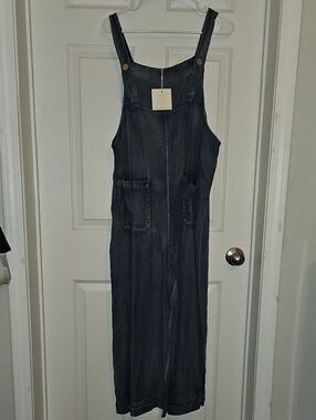Mittoshop Dark Blue Washed Denim Overalls